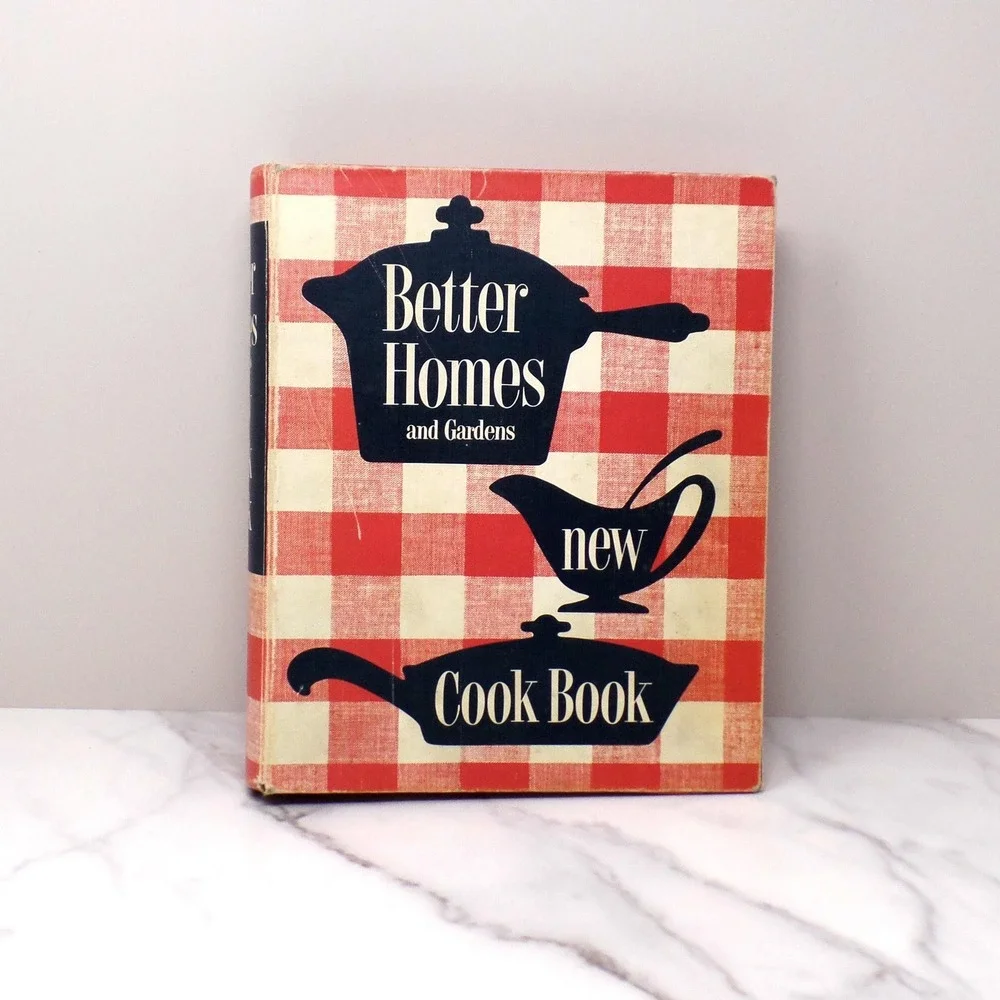 Vintage Better Homes and Gardens New Cook Book, Ring-bound Binder (1953)